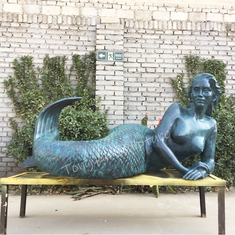 Life Size Bronze Mermaid Statue