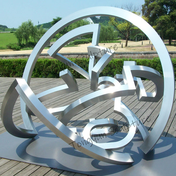 Garden Sculpture Stainless Steel For City Decoration Custom Outdoor Art Metal Stainless Steel Abstract Sculpture