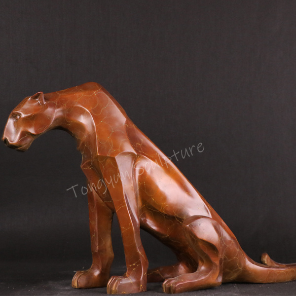 Wholesale Copper Leopard Bronze Leopard Ornament