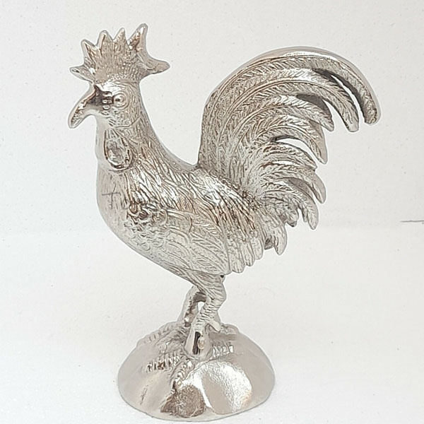 Customized Design Aluminium Rooster Metal Sculpture 