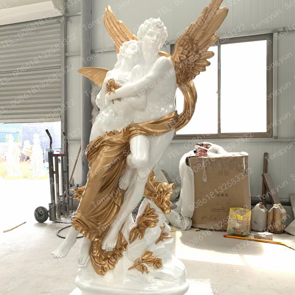 Customized Modern Decorative Fiberglass Steel Art Figure Sculpture