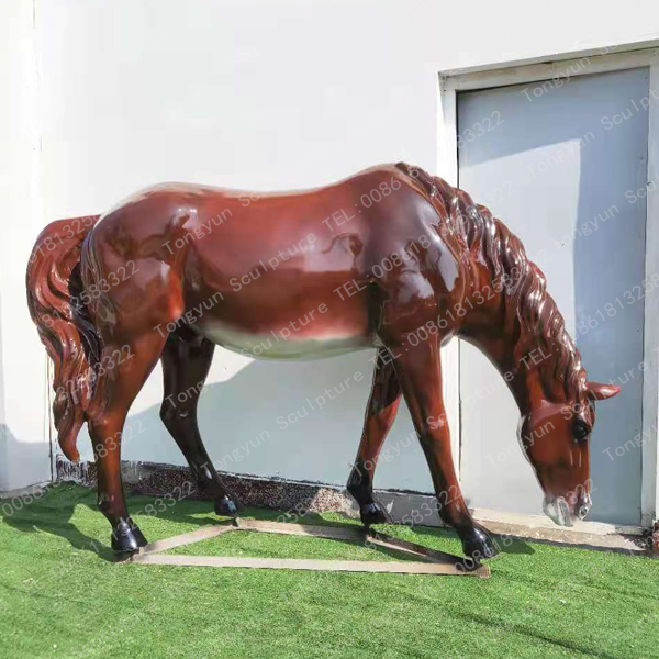 Life Size Horse Statues Customer Size Life Size Fiberglass Animals Horse Statue Home Decoration Outdoor Large Horse Statues