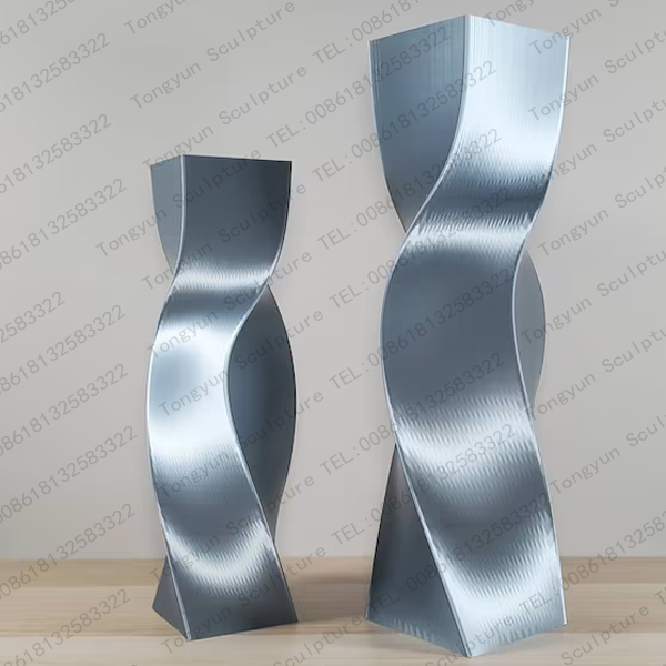 Metal Building Material Vases 201/304 Stainless Steel Big Size outdoor Metal Llower Pot