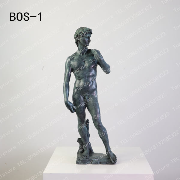 Bronze David Sculpture Home Office Decor Famous Renaissance Sculpture 