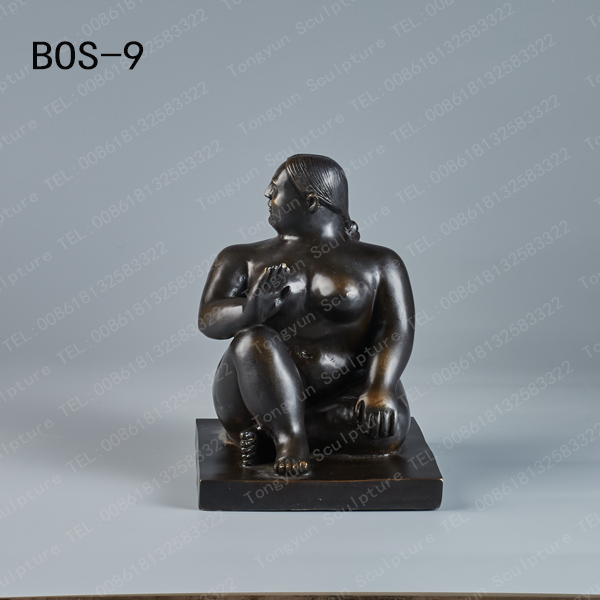 Bronze Ornaments Fernando Botero Fat Lady Statues 