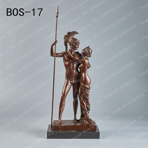 Ares and Aphrodite(Mars and Venus) Bronze Statue, Greek Myth Figurines Bronze Art Decor Statues and Sculptures for Home Office Gift