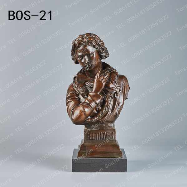 Desktop Life Size famous figure Bronze Beethoven Bust Statue