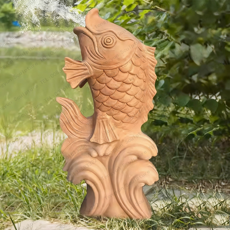 Marble Fish Water Garden Outdoor Fountain With Ball Sculpture.jpg Marble Fish Water Garden Outdoor Fountain With Ball Sculpture.jpg