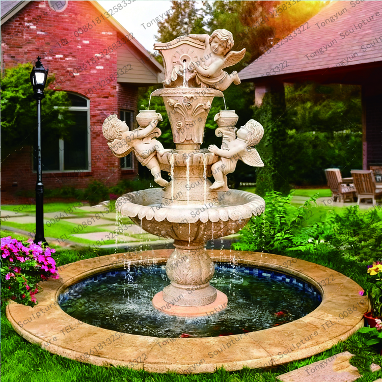 Three Children Playing Water Garden Fountain Sculpture For Sale.jpg Three Children Playing Water Garden Fountain Sculpture For Sale.jpg