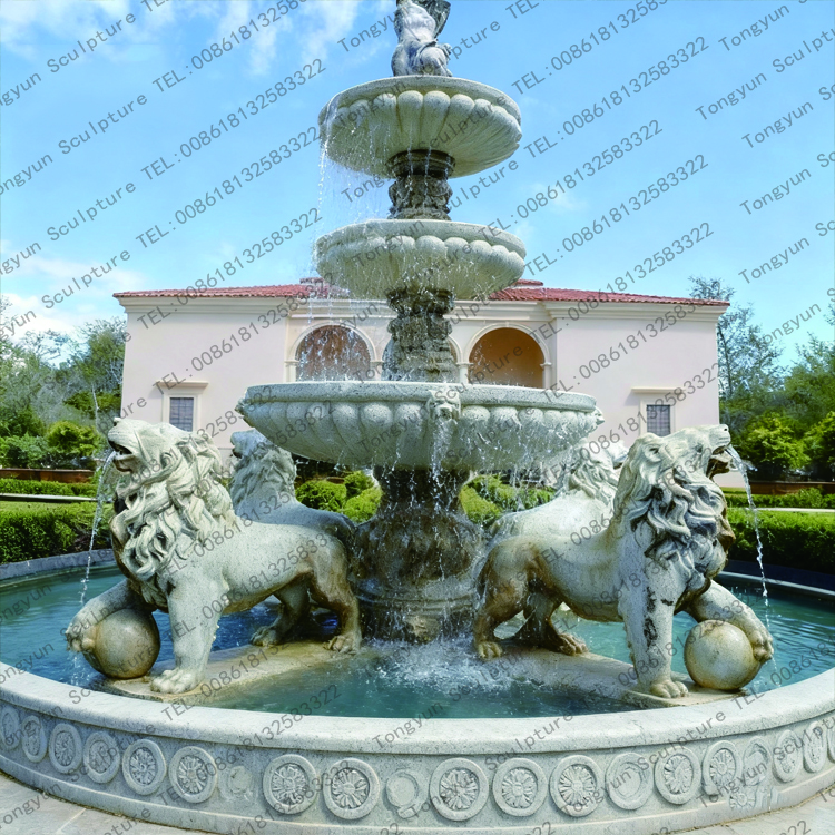 Outdoor White Marble Lion Water Garden Fountain Sculpture.jpg Outdoor White Marble Lion Water Garden Fountain Sculpture.jpg