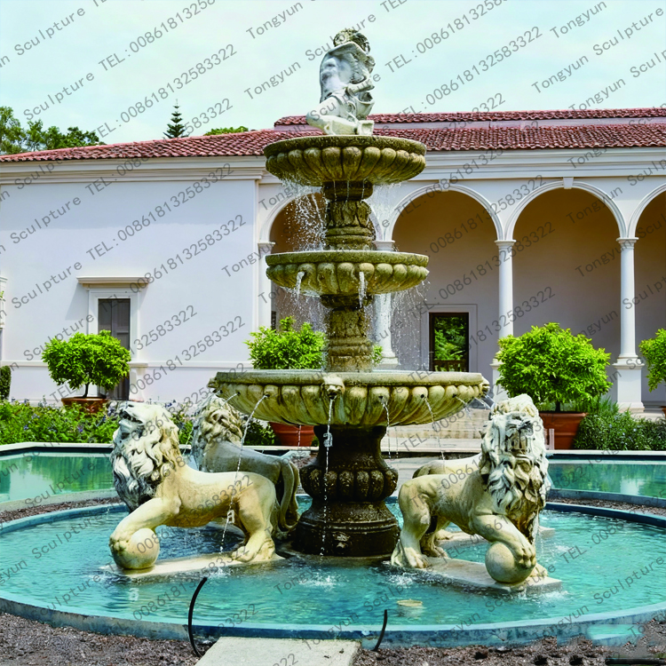 Outdoor White Marble Lion Water Garden Fountain Sculpture.jpg Outdoor White Marble Lion Water Garden Fountain Sculpture.jpg