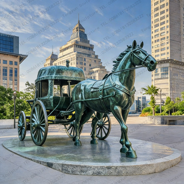Royal Bronze Horse Drawn Carriage Public Art Sculpture For Sale.jpg Royal Bronze Horse Drawn Carriage Public Art Sculpture For Sale.jpg