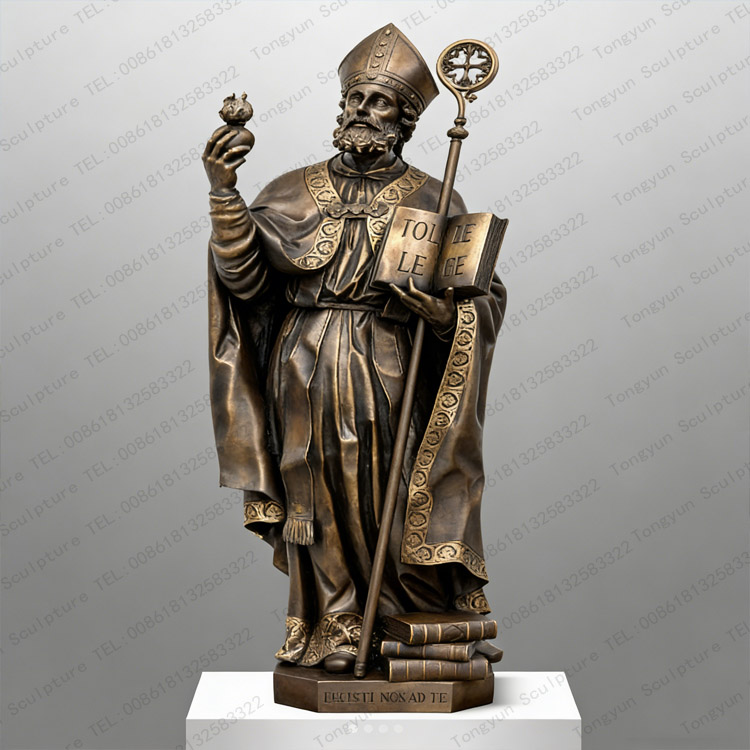 Custom Bronze St. Augustine Statue Godfather Church Father Sculpture Supplier.jpg Custom Bronze St. Augustine Statue Godfather Church Father Sculpture Supplier.jpg